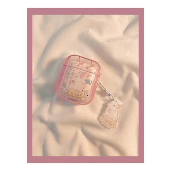 AirPods Pro ケース おしゃれ airpods pro ケース　ウサギ　ピンク　可愛い 韓...