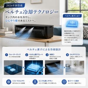 ミニエアコン 最強 ポータブル 小型 卓上 ミ...の詳細画像5