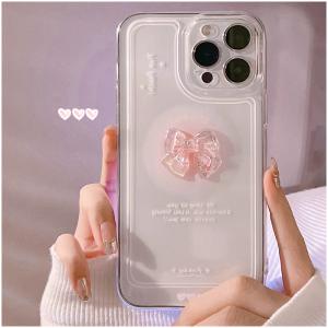 iPhone14 ケース クリア リボン iP...の詳細画像3