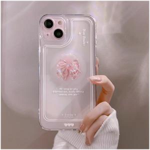 iPhone14 ケース クリア リボン iP...の詳細画像4