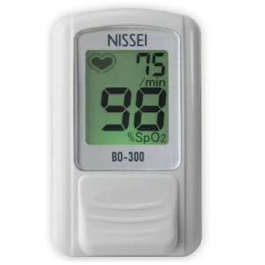 NISSEI 日本精密測器 パルスオキシメーター 日本製 BO-300 ライトシルバー 訪問介護 血中酸素濃度計