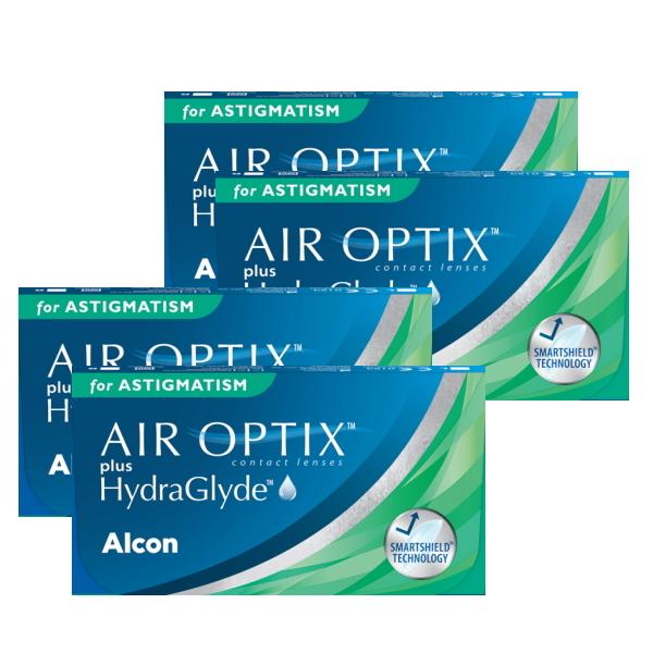 乱視用コンタクトレンズ 2week エアオプティクス プラス ハイドラグライド 乱視用 6枚 4箱 ...