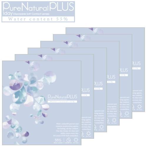 ピュアナチュラル プラス 55% 高含水 Pure Natural PLUS 30枚入 6箱 1日使...