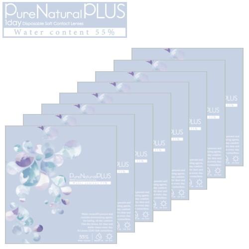 ピュアナチュラル プラス 55% 高含水 Pure Natural PLUS 30枚入 8箱 ワンデ...