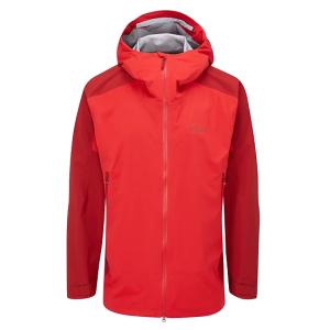 Rab(ラブ） Kinetic Alpine 2.0/ASCENT RED/UK M QWG-69  レインウェア ジャケット レインジャケット アウトドアウェア　レインジャケット｜od-yamakei