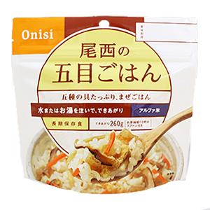 尾西食品 アルファ米 五目ご飯1食入り 単品販売...の商品画像