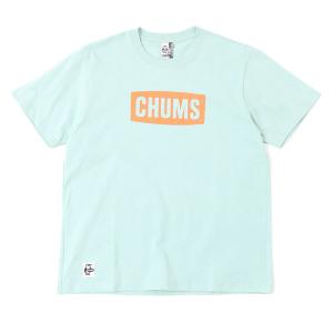 CHUMS(チャムス)CHUMS Logo T-Shirt/Lt-Blue/L/CH01-2277  半袖Tシャツ男性用 Tシャツ カットソー メンズ半袖Tシャツ｜od-yamakei