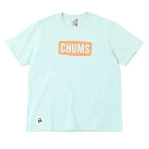 CHUMS(チャムス)CHUMS Logo T-Shirt/Lt-Blue/XL/CH01-2277  半袖Tシャツ男性用 Tシャツ カットソー メンズ半袖Tシャツ｜od-yamakei