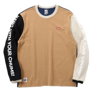 CHUMS(チャムス) HWYC Brushed L/S T-BG CRZ M CH01-2305  長袖Tシャツ男性用 Tシャツ カットソー メンズ長袖Tシャツ｜od-yamakei