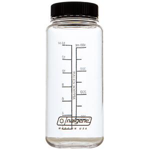 NALGENE(ナルゲン) 広口0.5L Tritan F/cap クリアBK 91257  樹脂製ボトル 水筒 ボトル 大人用水筒 マグボトル｜od-yamakei