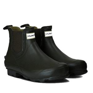 HUNTER ウィメンズ ノリス チェルシーブーツ/ブラック/UK3 WFS2003RMA 女性用 ブラック レインブーツ ファッション レディースファッション