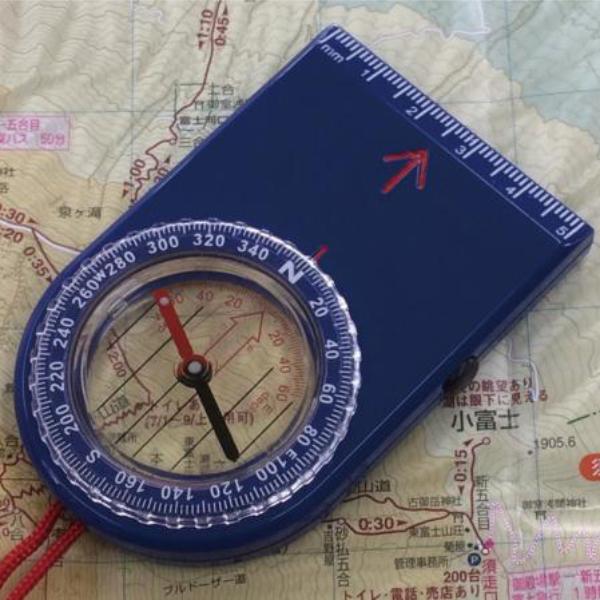 YCM ポケットコンパス #LED01R　13021  マップコンパス コンパス GPS 計測機器 ...