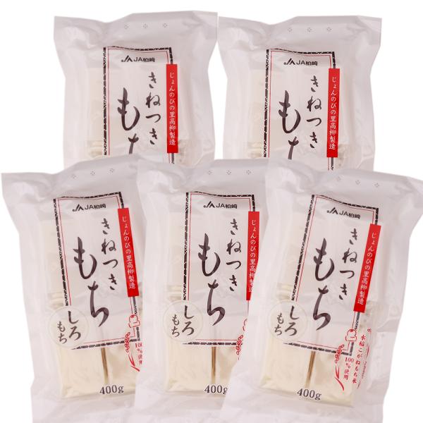 杵つき餅 しろもち 400g×5袋 2kg 新潟県 餅 切り餅 白餅 じょんのびの里 高柳 JAえち...