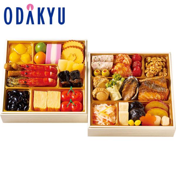 百貨店公式 築地 ＜ 紀文 ＞ 監修 おせち料理 桜春 冷蔵 2段 2人前 ~ 3人前 おせち 20...