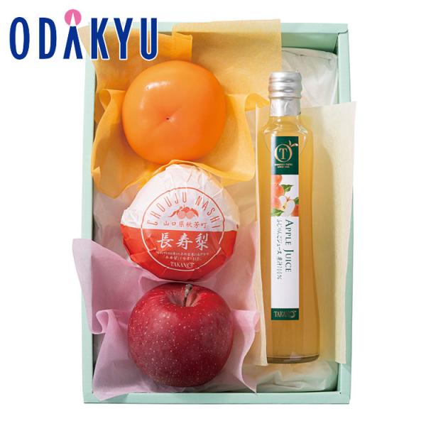 敬老の日 ギフト 2026 新宿高野 Thanksギフト 長寿梨 &amp; ジュースセット  9/18-2...