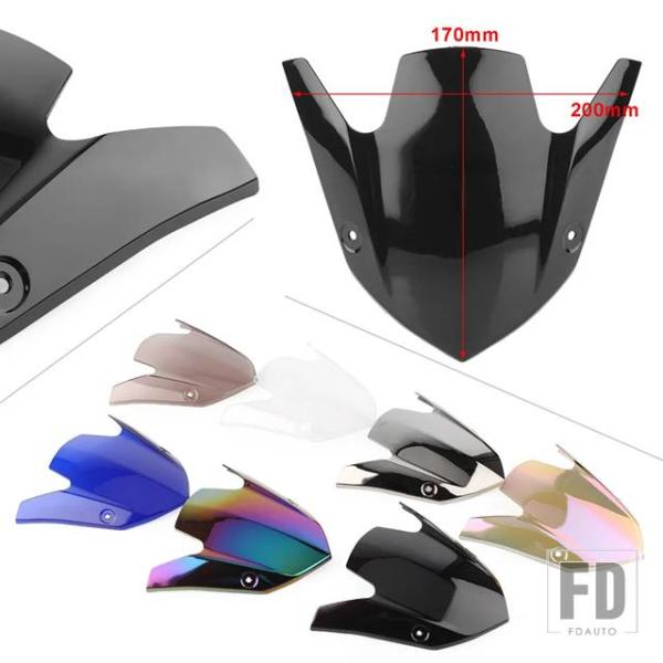 【並行輸入品】バイク用ダブルバブルウィンドデフレクターシールド風防 ウインドスクリーンスクリーン カ...