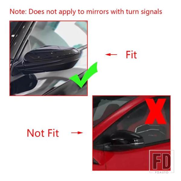 【並行輸入品】ホンダ シビック 2016-2021 用 リアミラーキャップ 76201-TBA-A1...