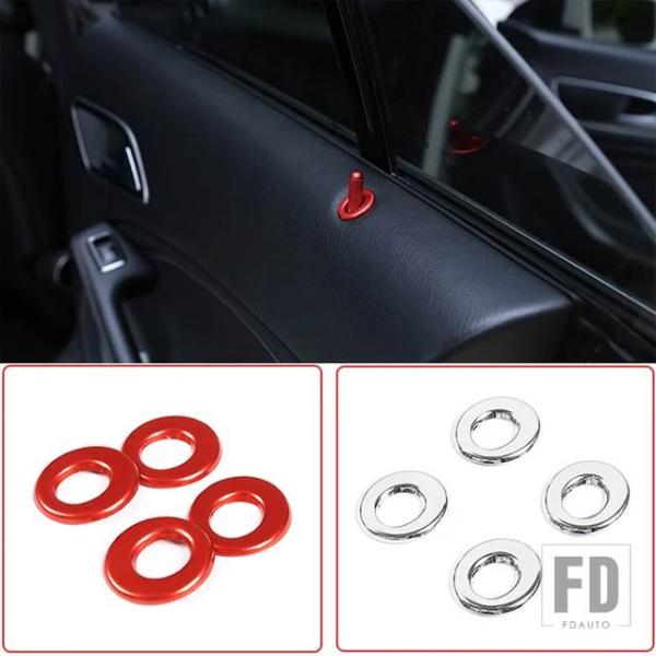 【並行輸入品】4個 ドアピンロックノブリフトトリムカバー 合金製 メルセデスベンツ A B GLA ...