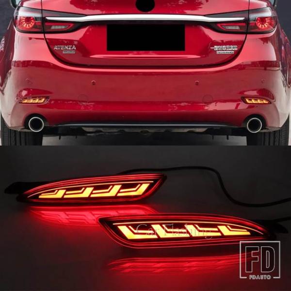 【並行輸入品】マツダ LEDバンパーライト リアランプ ブレーキライト ウィンカーリフレクター 6 ...