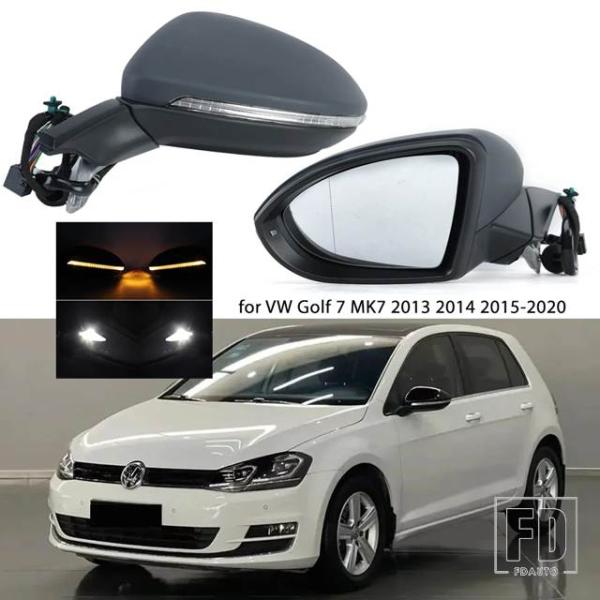 【並行輸入品】VW サイドミラーアセンブリゴルフ 7 MK7 2013 2014 2015-2020...