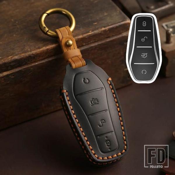 【並行輸入品】レザー車スマートキーケースカバー ATTO 3 ATTO3 DM TANG SONG ...