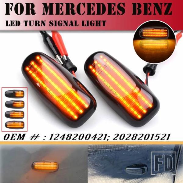 【並行輸入品】メルセデスベンツ アップグレード LED サイドマーカーウィンカーライト W210 W...