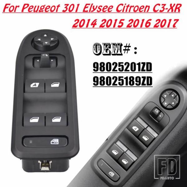 【並行輸入品】シトロエン プジョー 98025201ZD 電動マスター車パワーウィンドウスイッチリフ...