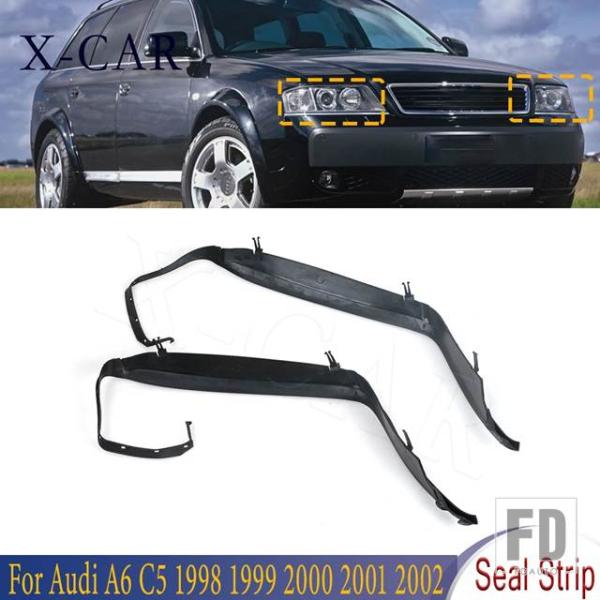 【並行輸入品】アウディ X-CAR ヘッドライトシールストリップ防水アクセサリーヘッドライト下プラス...