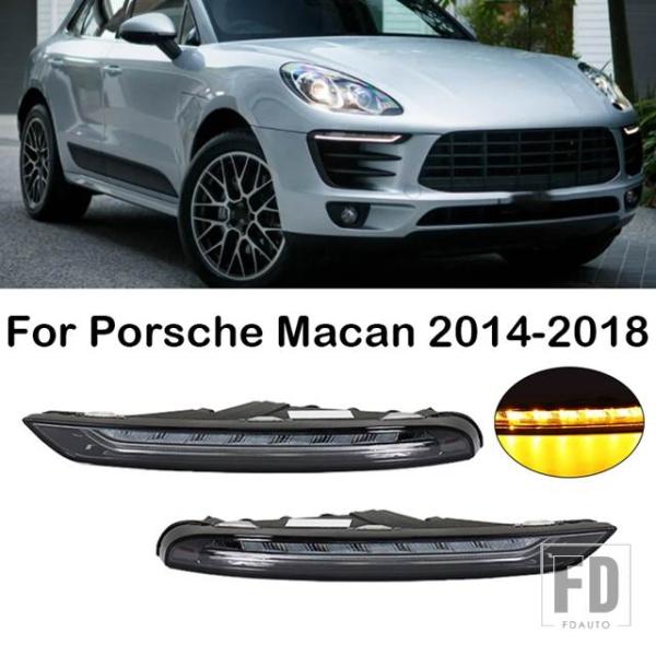 【並行輸入品】ポルシェ 95B941181A フロントバンパー LED デイタイムランニングライト ...