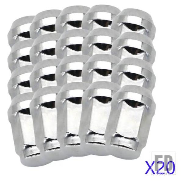 【並行輸入品】ジープ 20X ホイールラグナット 1/2インチ-20 60 度テーパーボルト 32m...