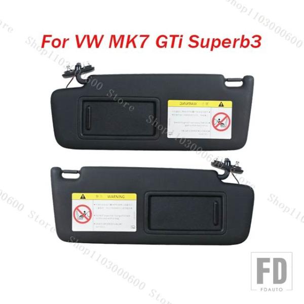 【並行輸入品】VW インテリアブラックサンバイザー ゴルフ 7 MK7 GTI SUPERB3 フロ...