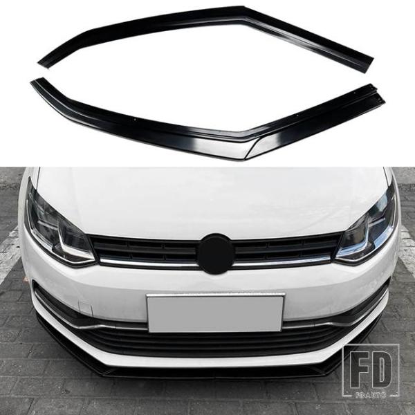 並行輸入品 VW フロントバンパーリップスポイラースプリッターディフューザー ポロ MK5 6R 6...