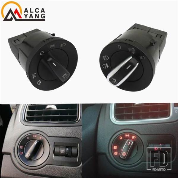 【並行輸入品】ゴルフ MK4 ジェッタ 4 ボラパサート B5 クロームヘッドライト制御スイッチフォ...