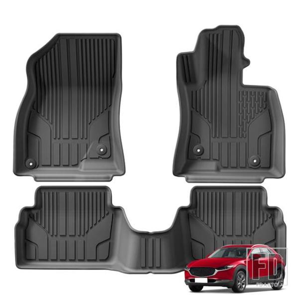 【並行輸入品】マツダ RHD CX3 DM 2WD 2019-2024 TPE 3D カーフロアマッ...