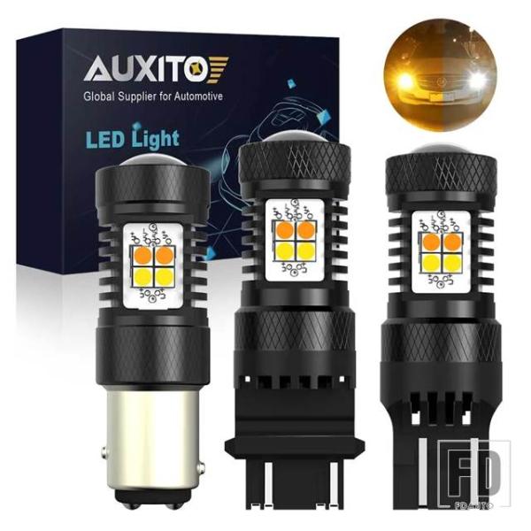 【並行輸入品】2個 1157 BAY15D LEDバルブ アンバーホワイト T25 3156 315...