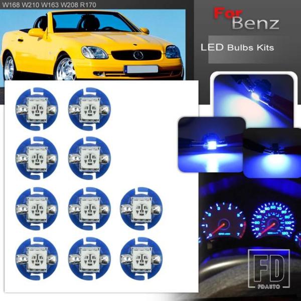 【並行輸入品】10個 LED ゲージ スピードダッシュバルブ 計器パネルライト ベンツ A E M ...