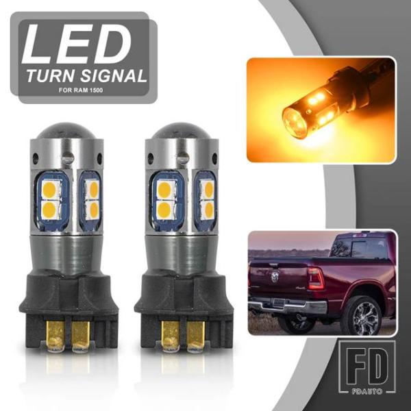 【並行輸入品】RAM 1500 2019-21 PWY24W PW24W LEDリアウィンカーウィン...