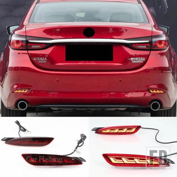 【並行輸入品】マツダ LEDバンパーライト リアランプ ブレーキライト ウィンカーリフレクター 6 ...