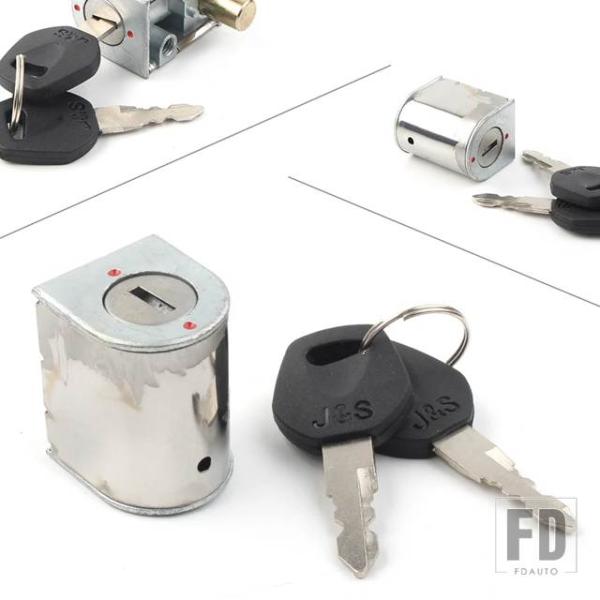 【並行輸入品】ホンダ バイク用 クローム ステアリングハンドルバーロックキット キー付き C50 C...