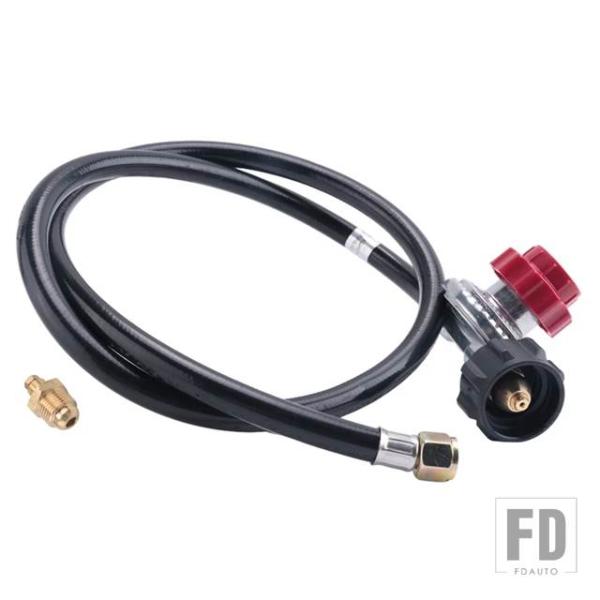 【並行輸入品】5フィート高圧プロパンレギュレーターホース0-20PSIプロパンタンクレギュレーター黒...