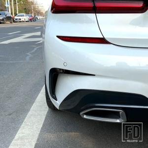 並行輸入品 車用リアバンパー サイドカナードカ...の詳細画像1