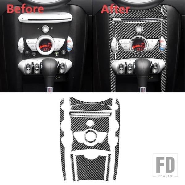 【並行輸入品】センターコンソール CD パネル デカール デコレーション トリムカバー ミニ クーパ...