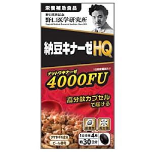 送料無料 野口医学研究所　納豆キナーゼHQ　120粒 ●翌日配達「あすつく」対象商品（休業日を除く）●｜odasaku