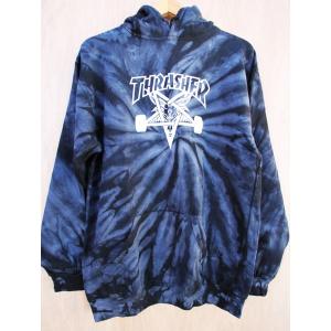 THRASHER (スラッシャー,パーカー,タイダイ) GOAT TIE-DYE BLACK｜oddball-skate-snow