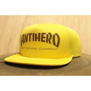 ANTI HERO (アンタイヒーロー,スナップバック,メッシュ,キャップ) SNAPBACK CAP YELLOW｜oddball-skate-snow