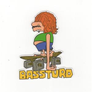 BASSTURD (バスタード,ステッカー) LAGGER LARRY STICKER｜oddball-skate-snow