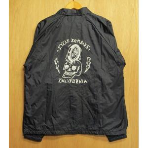 CYCLE ZOMBIES (サイクルゾンビーズ,コーチジャケット) RIM JOB COACH JACKET navy｜oddball-skate-snow