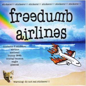 FREEDUMB AIRLINES (フリーダムエアラインズ,ステッカー) STICKER PACK｜oddball-skate-snow