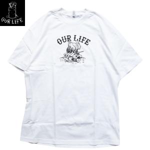 OURLIFE PALLET LIFE S/S TEE white Art by Brian Seber アワーライフ Tシャツ｜oddball-skate-snow