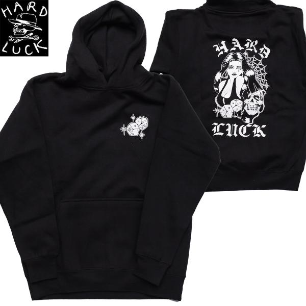 HARD LUCK SNAKE EYES HOODY black ハードラック パーカー プルオーバ...